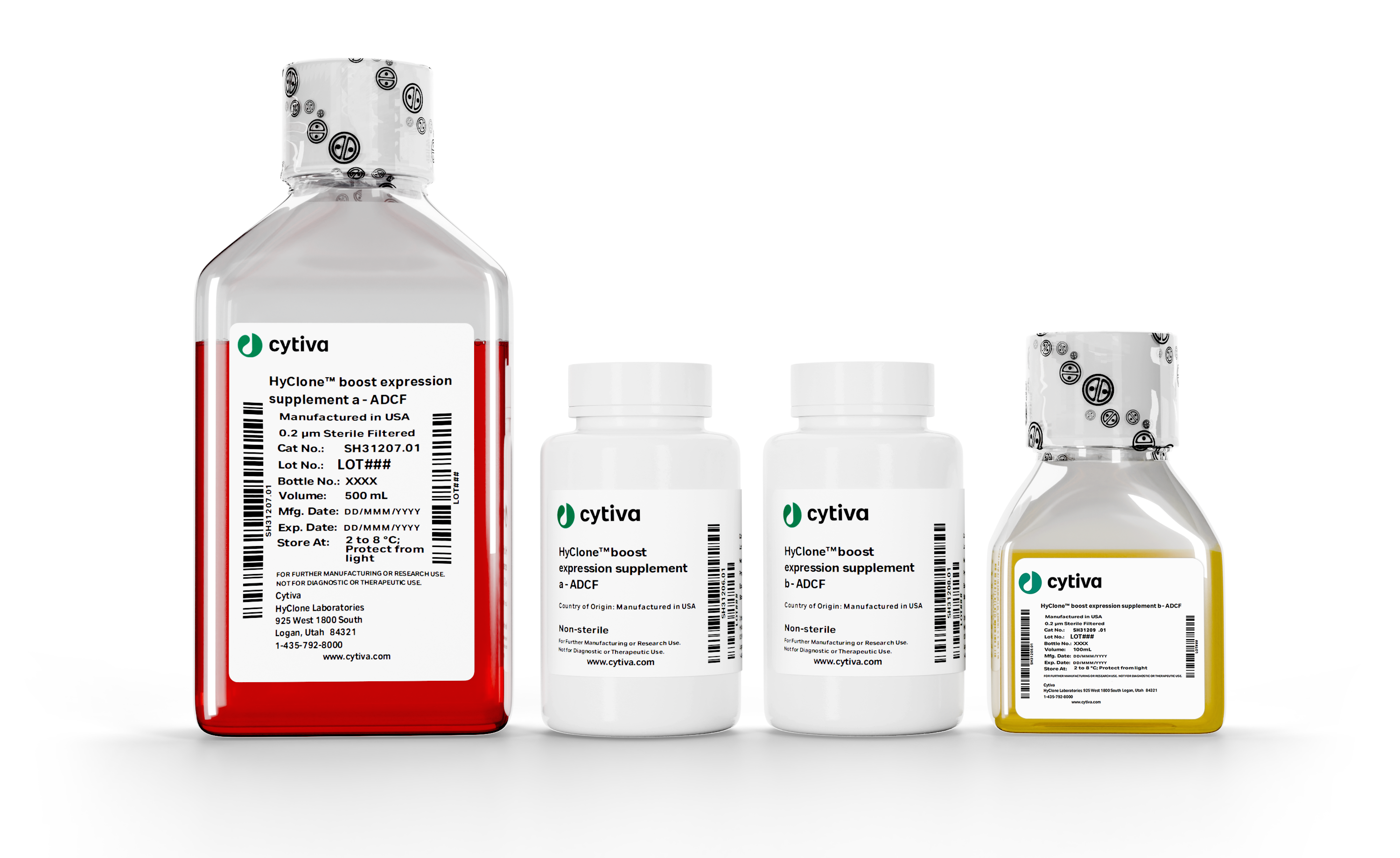 HyClone boost expression supplements a and b in liquid format and in a dry powder concentrated format 