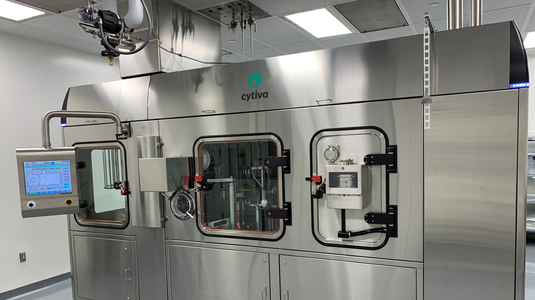 Cytiva SA25 Aseptic Filling Workcell installed in a pharmaceutical cleanroom