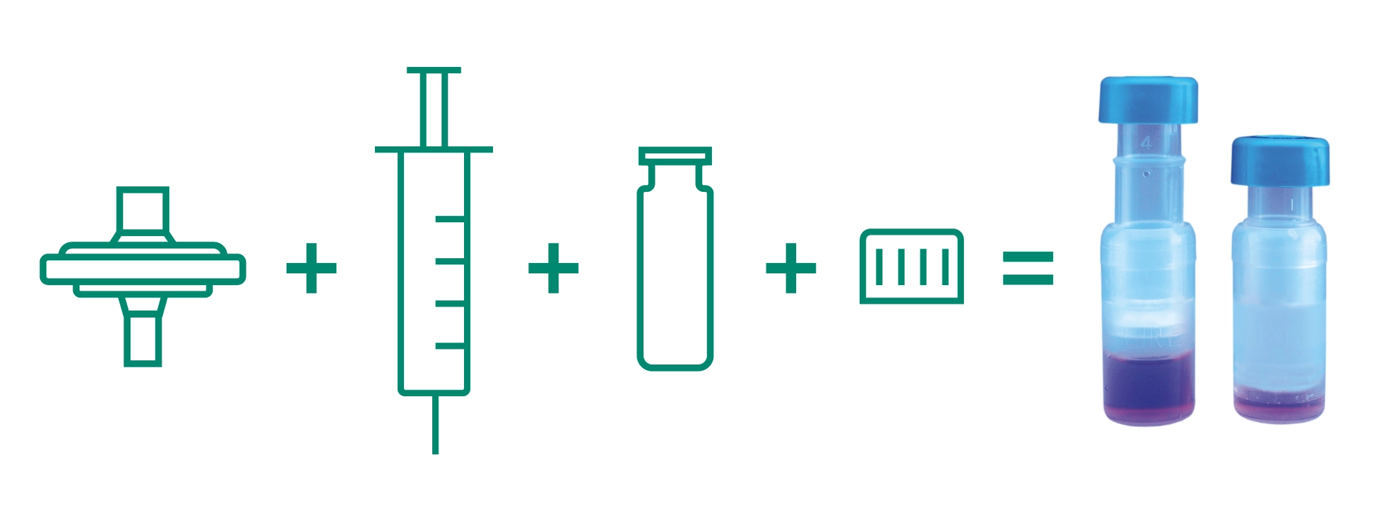 The Whatman™ Mini-Uniprep™ syringeless filter