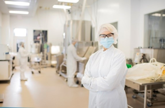 Woman in lab