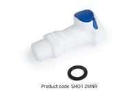 SHOWER ADAPTOR, 1/2-INCH, MALE THREAD, NON-VALVED, RESTRICTED