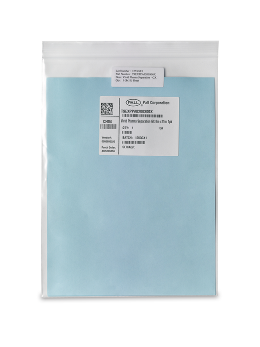 Vivid plasma separation membrane utilizes a patented process where highly asymmetric membranes are specifically engineered for the generation of plasma from whole blood