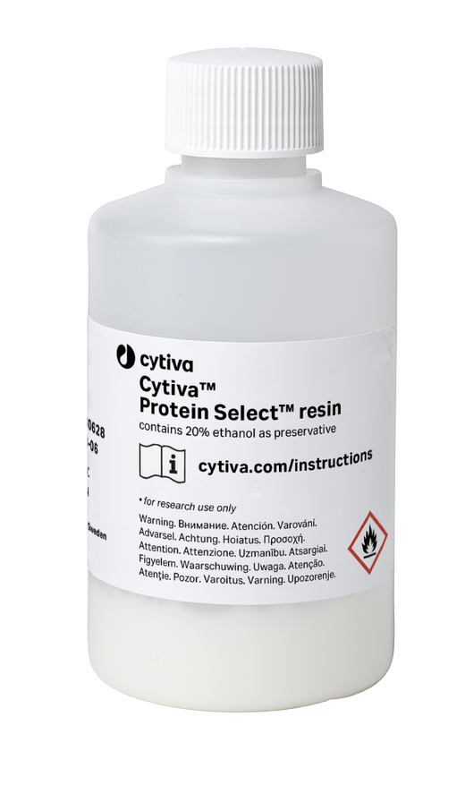 Cytiva Protein Select resin is an affinity chromatography resin for purifying recombinant proteins using the self-cleaving Cytiva Protein Select tag. 