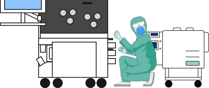 Digital and physically connect a capture step and virus activation step.