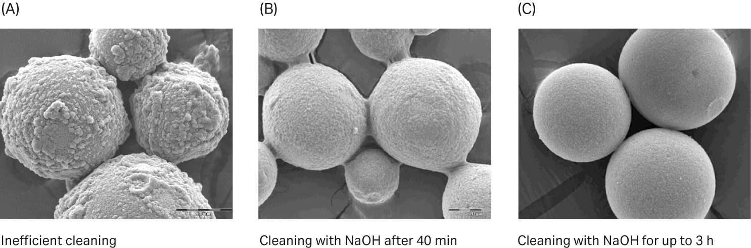 Solution homogeneity in the biocontainer during mixing