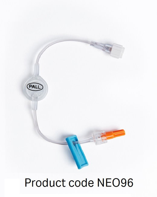 Air-eliminating in-line intravenous filter for clear fluid administration up to 96-hour use