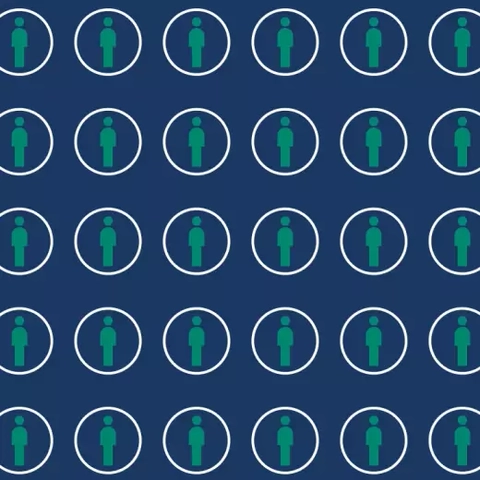 People icons portraying increasing scale