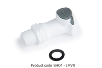 SHOWER ADAPTOR, 1/2-INCH, MALE THREAD, VALVED, RESTRICTED