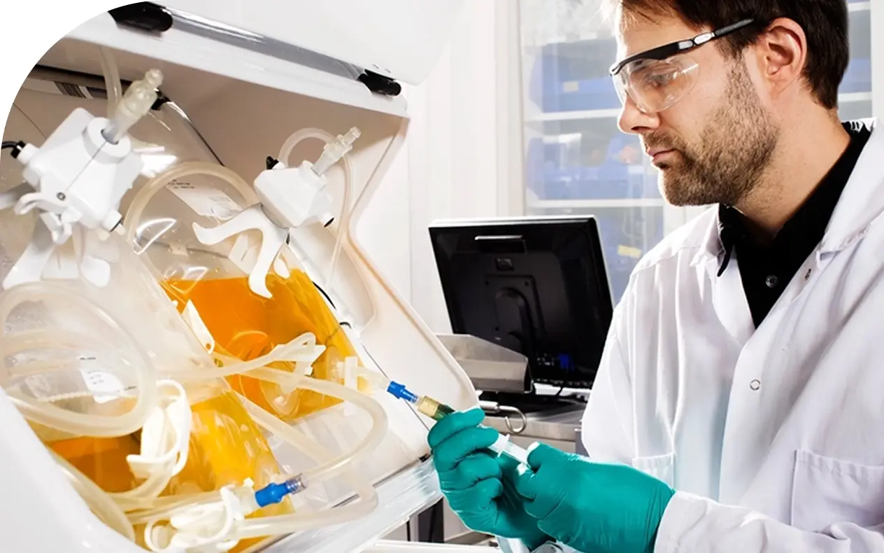 Cytiva scientists and biopharma specialists collaborating with customers
