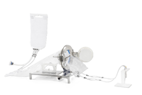 Filling needle assembly with external surge bag