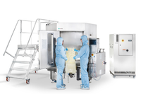 Xcellerex™ magnetic mixer biocontainer in clean room. image