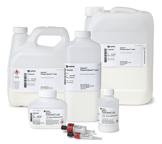 Cytiva Protein Select resin is an affinity chromatography resin for purifying recombinant proteins using the self-cleaving Cytiva Protein Select tag. 