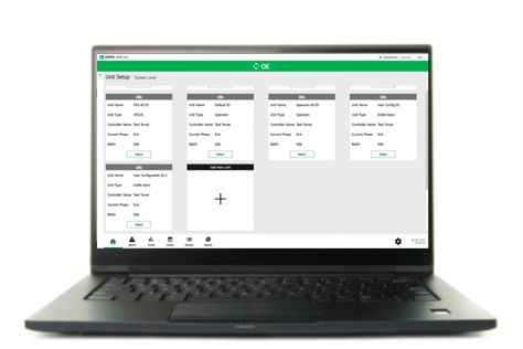 mPath™ Link SCADA platform screenshot on laptop