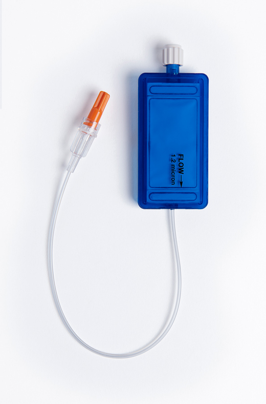 Air-eliminating 1.2 µm filter for parenteral nutrition up to 24-hour use