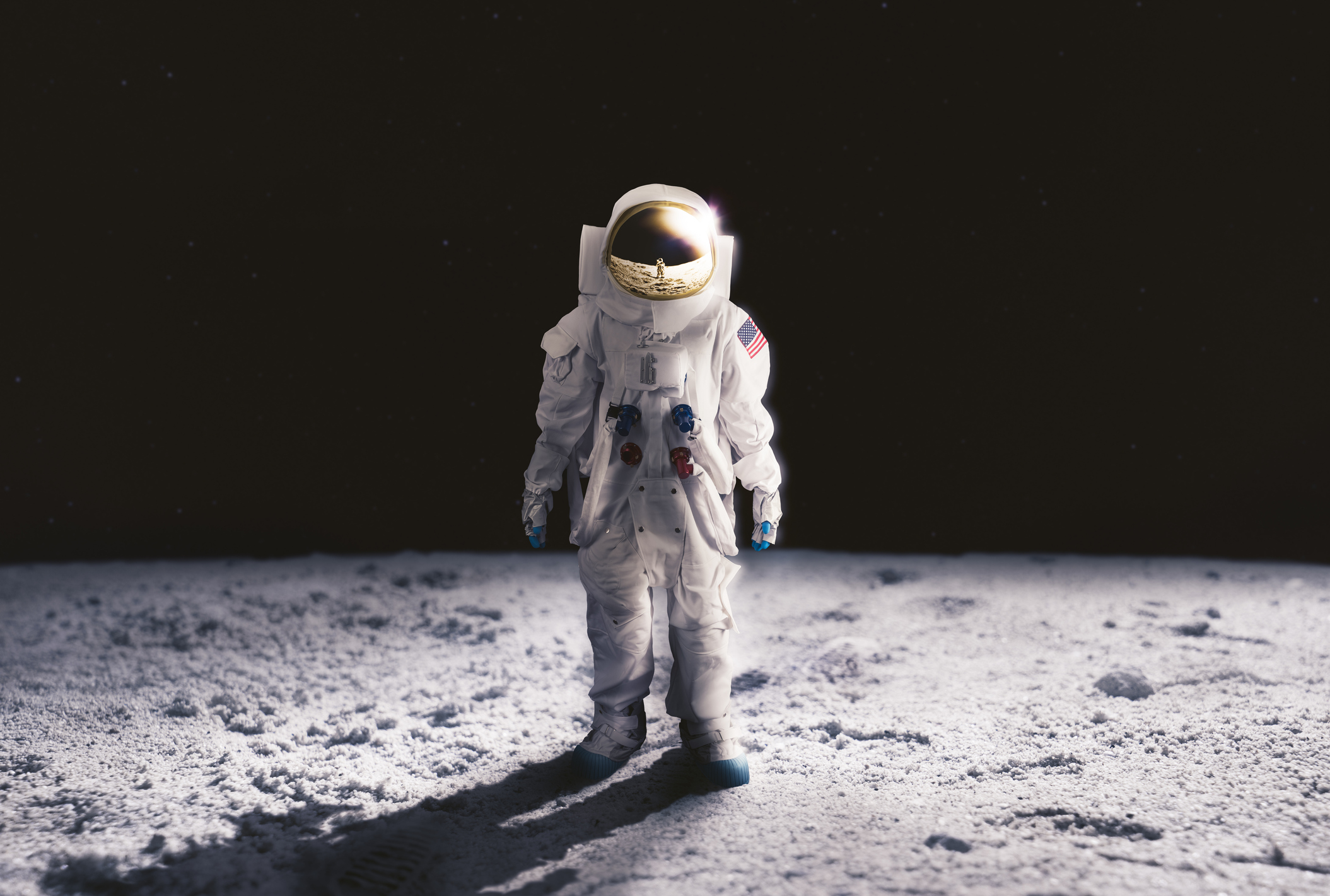 Image of astronaut on the moon