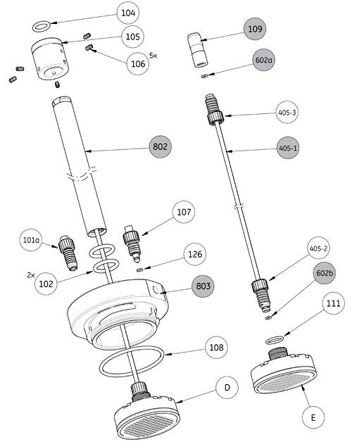Assembly diagram_AxiChrom™ 50 to 200