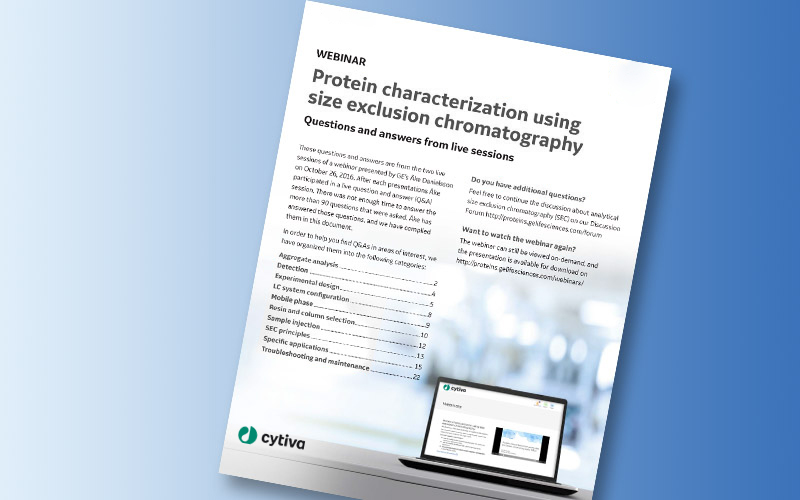 your questions on Size Exclusion Chromatography