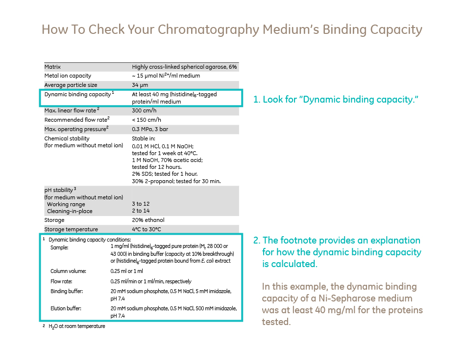 chromatography resin binding capacity