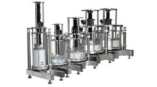 Six large industrial AxiChrom™ chromatography columns