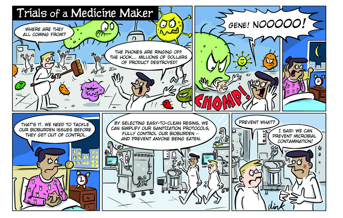 Trials of a medicine maker cartoon bioburden