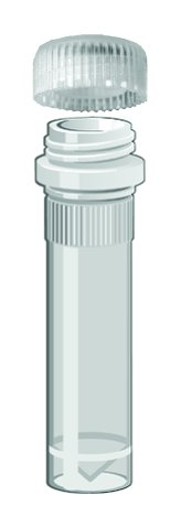 Plastic vials and caps 2 mL