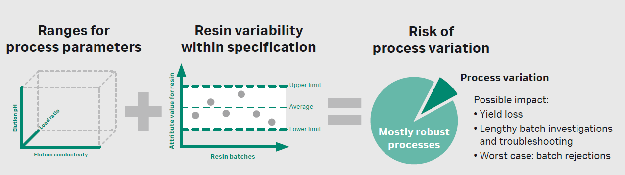 Illustration of the interplay between process parameters and resin attributes.