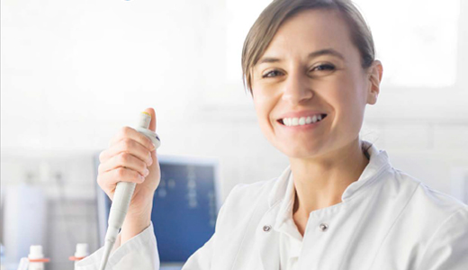 Scientist with POC test