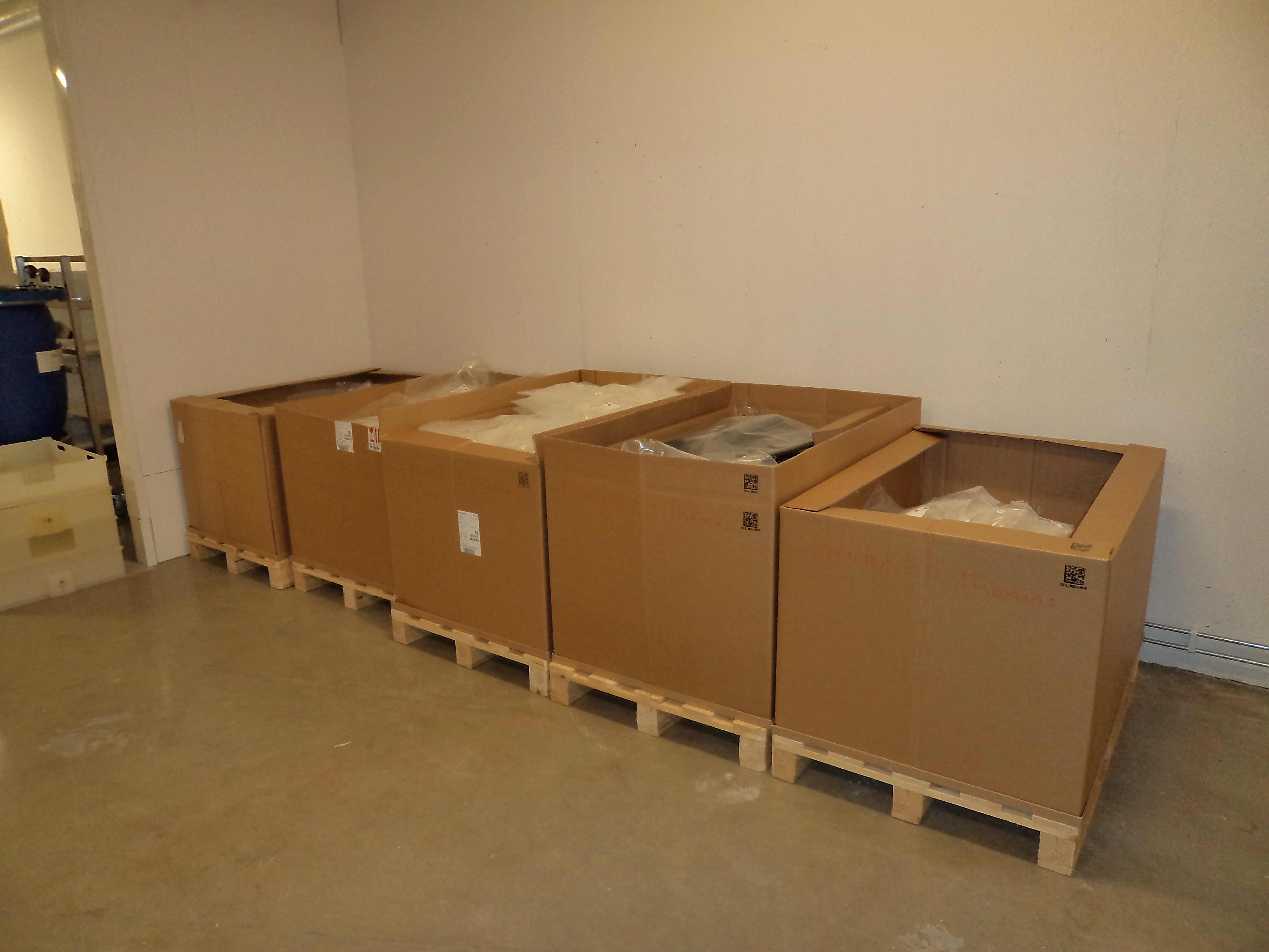 Run material staging after unpacking.