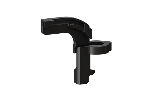 Tubing guide nozzle for use with fraction collector F9-T tunnel. 