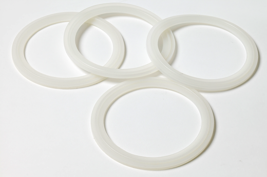 3-IN TC GASKET,SILICONE,PK 4