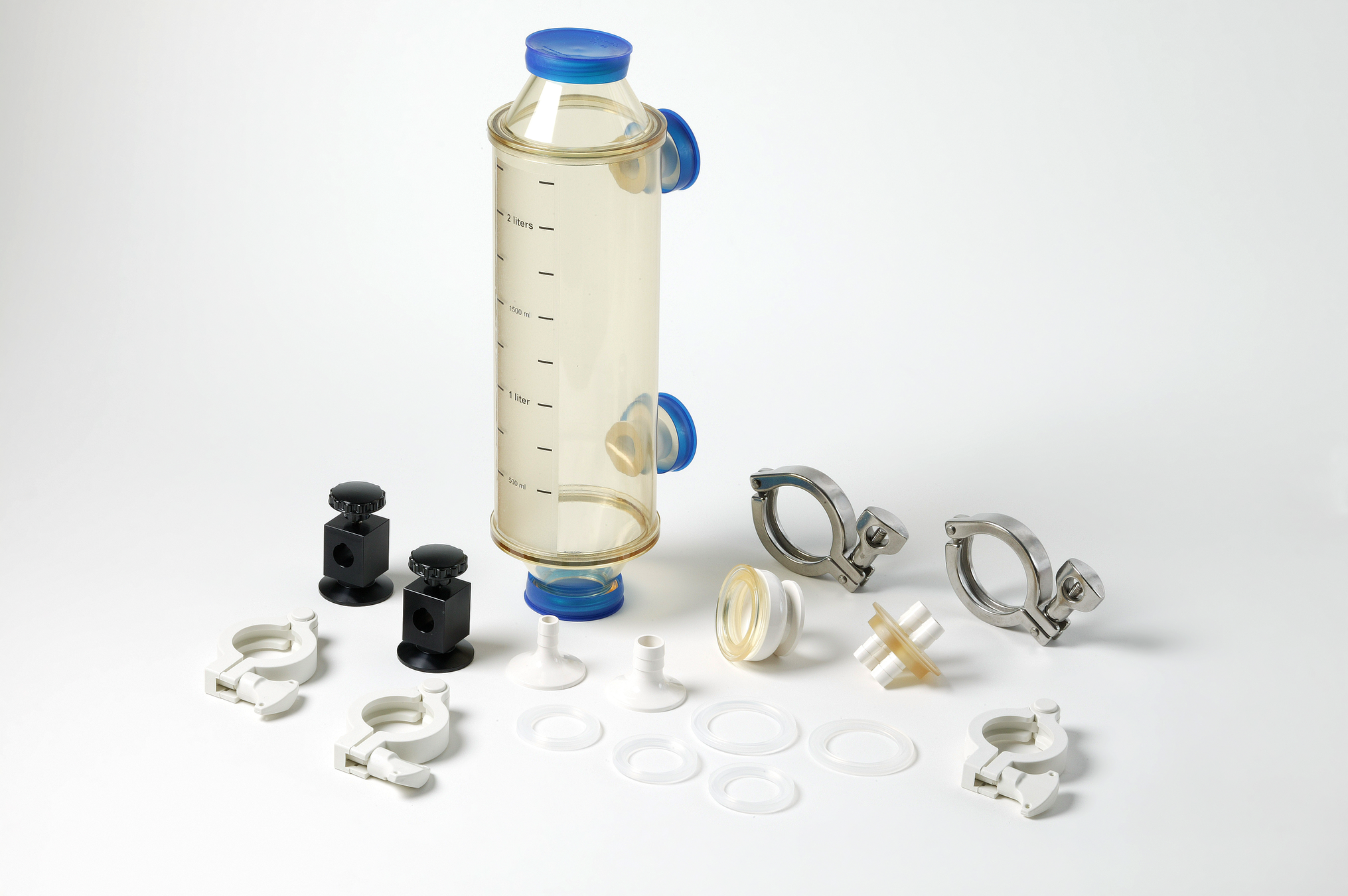 2-Liter polysulfone reservoir kit with sealable top. Autoclavable. (FRV-2A)