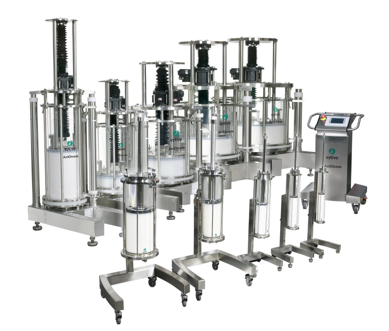 AxiChrom columns are available in multiple sizes for purification of biotherpaeutics at large scale.