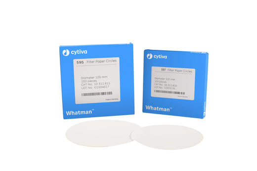 Cytiva 989410104 597 Optima 125mm Diameter Pack of 100 Qualitative Filter Paper