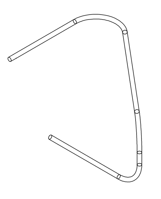 Pre-bent tubing for P-960