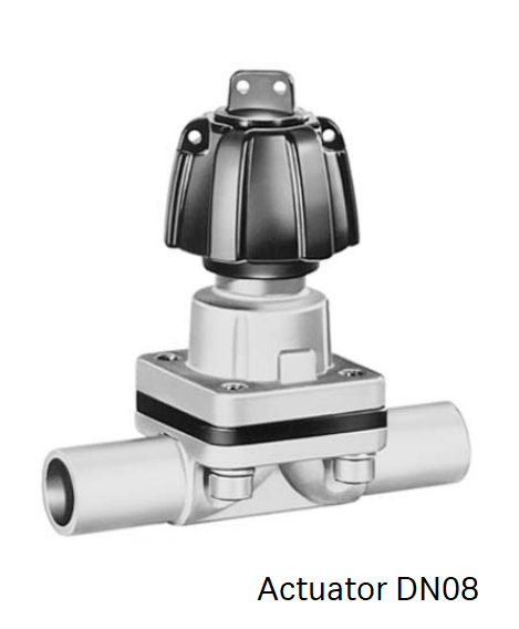 Actuator manual valve DN08