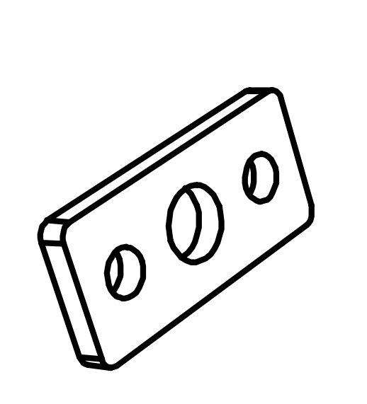 Shim plate 2 mm