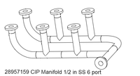 CIP Manifold 6-port
