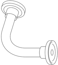 Tube i.d. 6 mm elbow to valve block