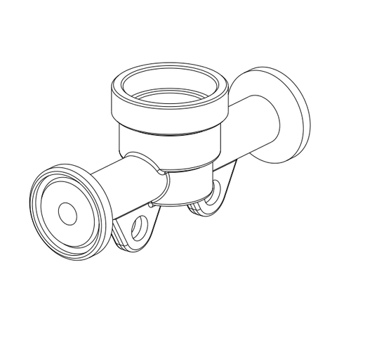 Pressure flow cell,i.d. 10 mm