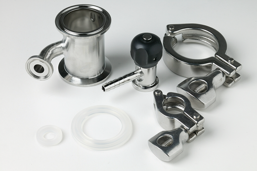 Drain valve kit for FS-01S,includes custom tee,sanitary plug valve