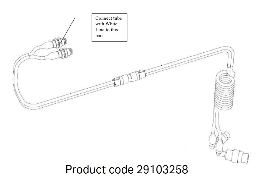 Hose kit, air, media valve
