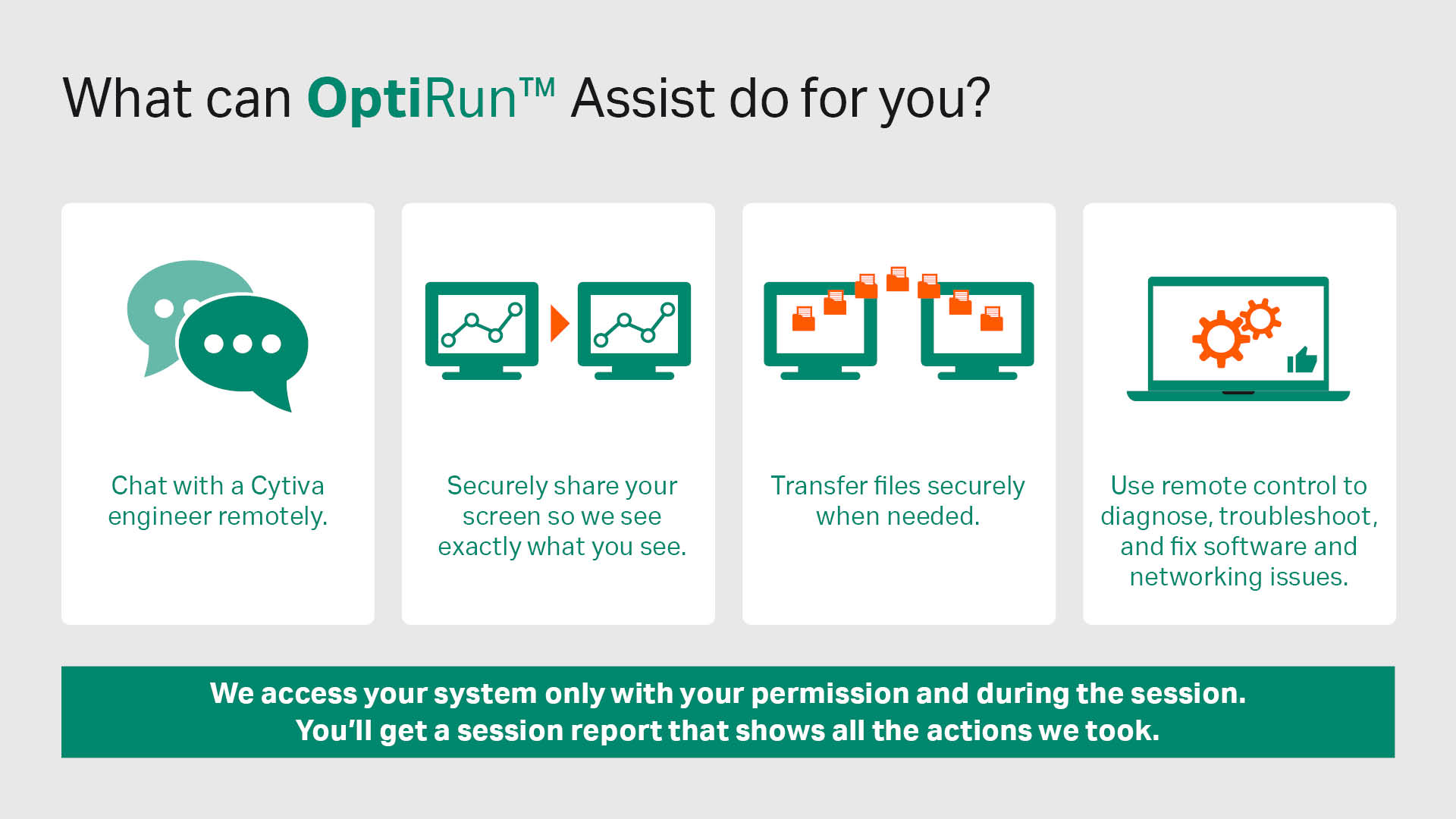 Find out how Cytiva service engineer can use OptiRun Assist technologies to help customers remotely
