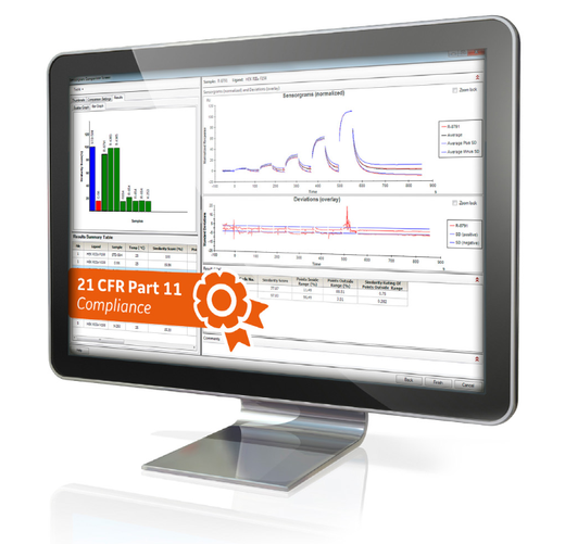 Biacore T200 GxP software screen shot