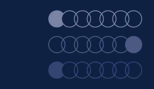 Process development pictogram on dark blue