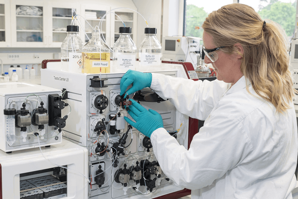 Fibro unit connected to a ÄKTA system