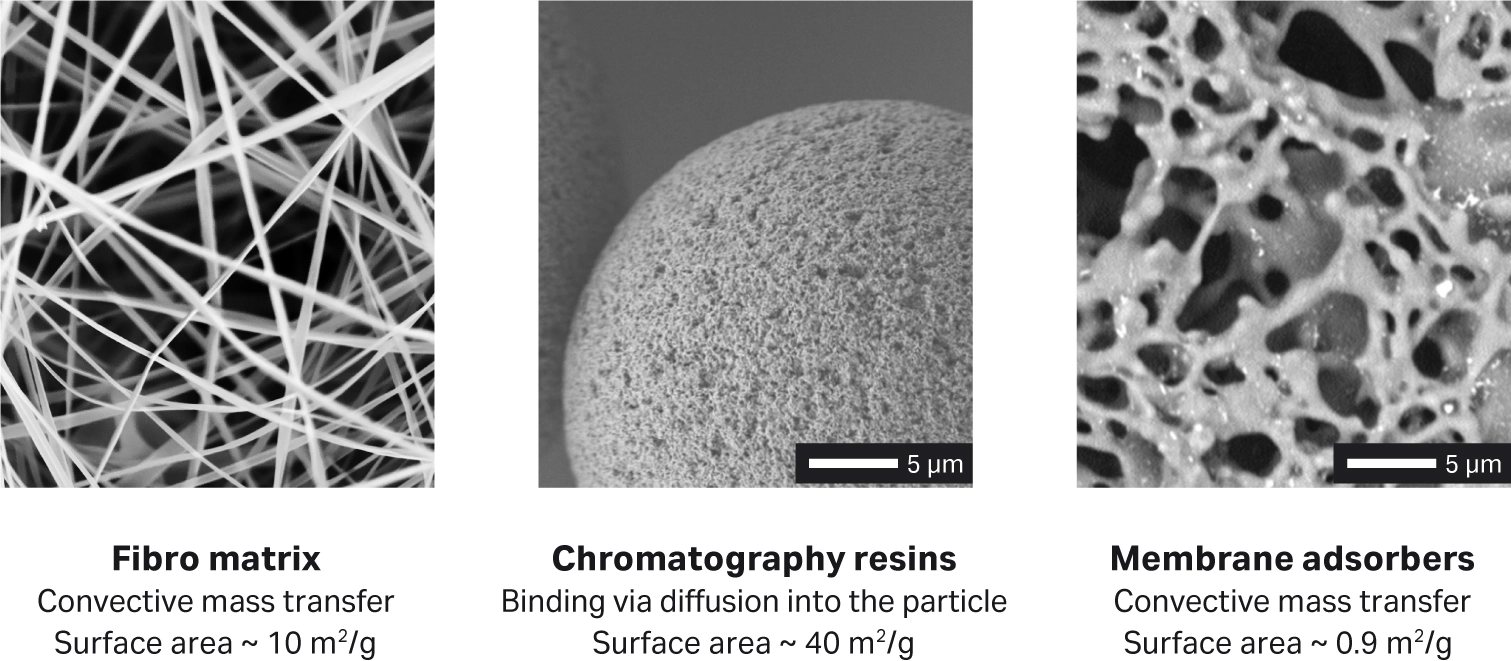 Fibro matrix, chromatography resin, and membrane adsorbers image