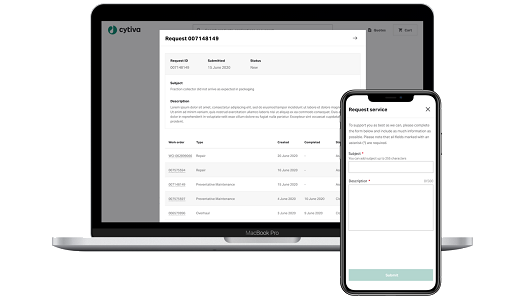 Service at your fingertips content banner