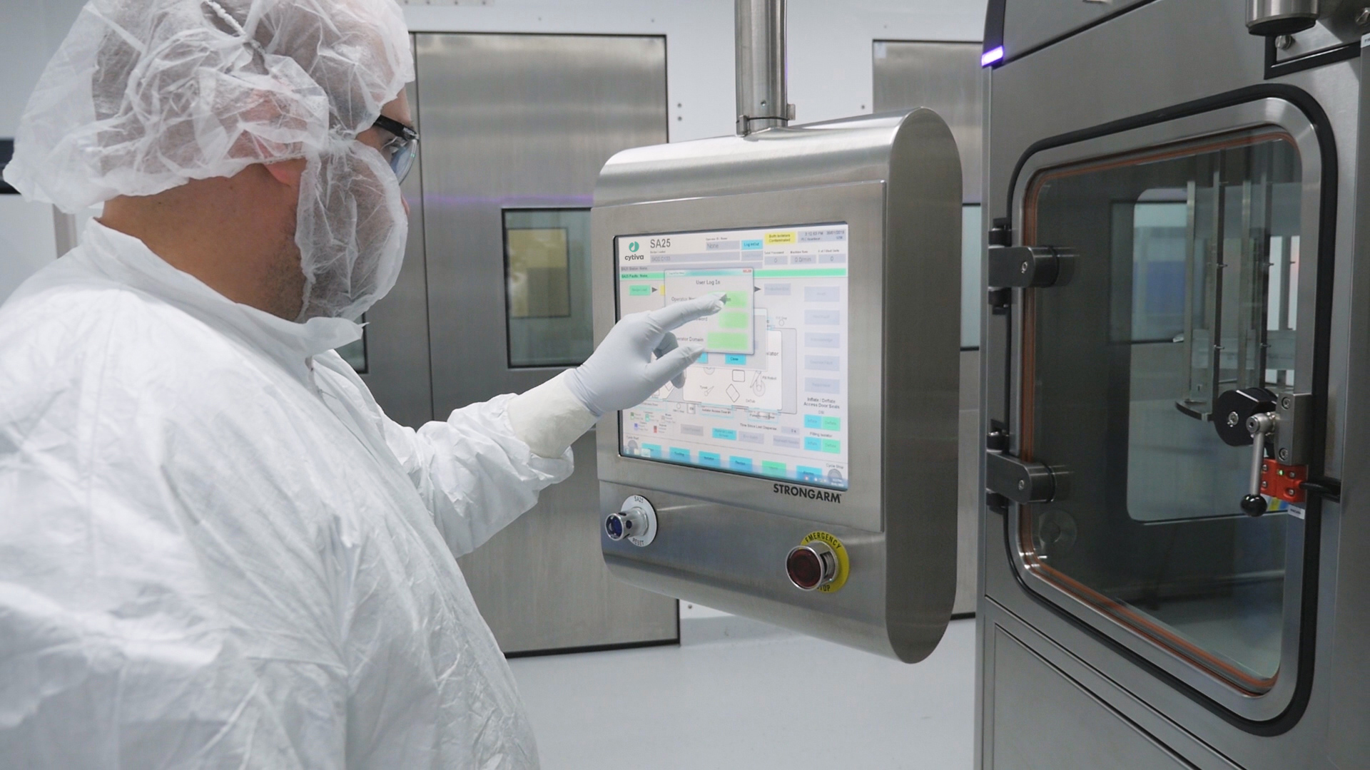 Automated recipe selection on the SA25 Aseptic Filling Workcell