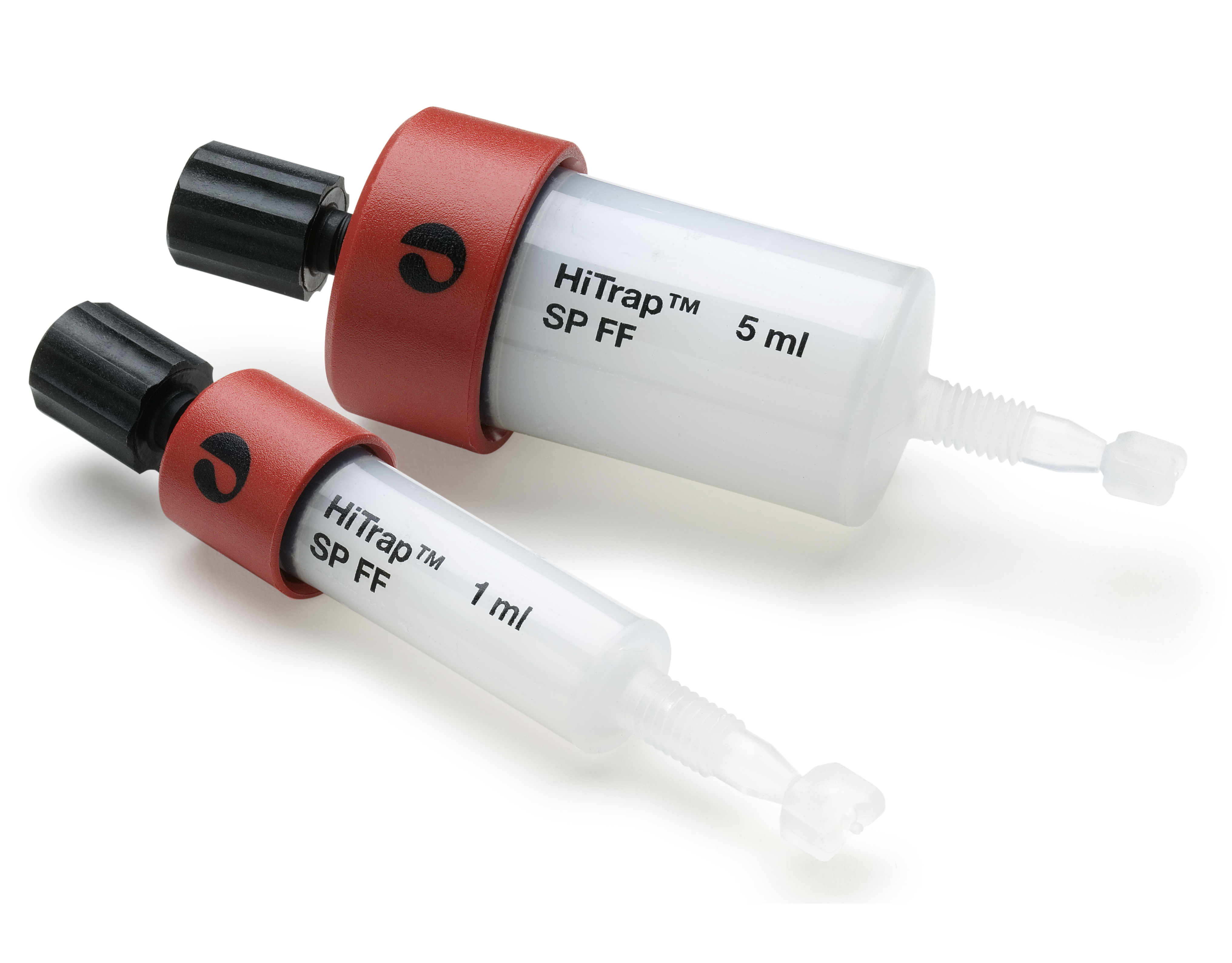 One 5 mL HiTrap SP Sepharose FF column and one 1 mL HiTrap SP Sepharose FF column