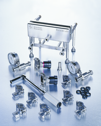 Kvick Lab cassette holder and Kvick Lab valve pressure gauge kit